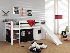 Pokój dziecka - Mały biały szary pokój dziecka dla dziecka dla chłopca dla dziewczynki, styl tradycyjny - zdjęcie od Meble.pl