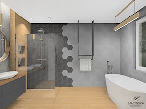 Łazienka w domu w Puszczykowie - Łazienka, styl nowoczesny - zdjęcie od MACIŃSKA ARCHITEKCI