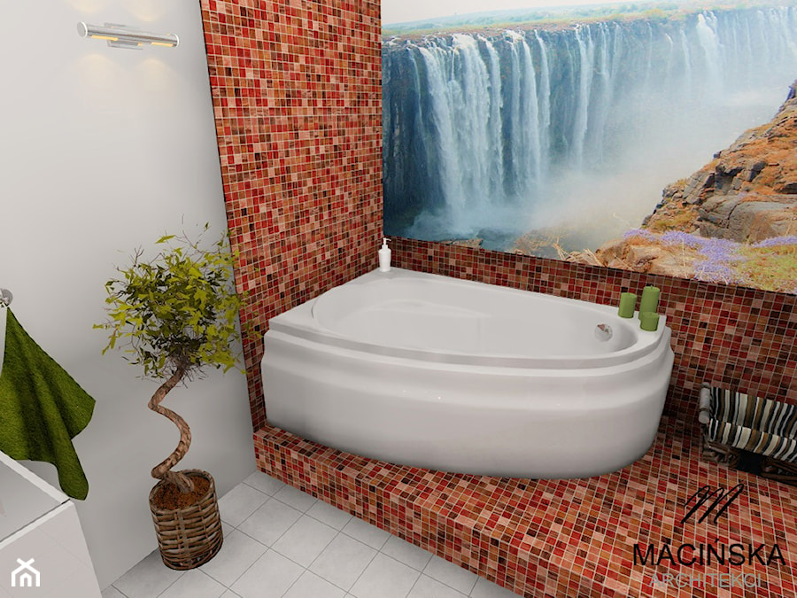 Łazienka z mozaiką - zdjęcie od MACIŃSKA ARCHITEKCI