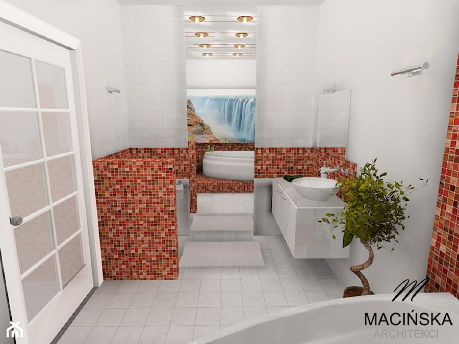 Łazienka z mozaiką - zdjęcie od MACIŃSKA ARCHITEKCI
