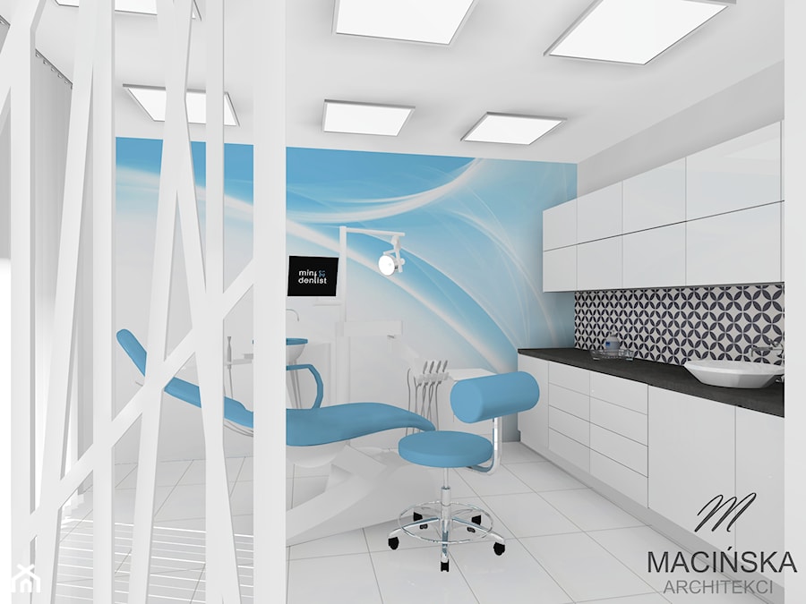 Gabinet stomatologiczny - Wnętrza publiczne, styl nowoczesny - zdjęcie od MACIŃSKA ARCHITEKCI