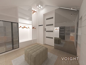 Garderoba nr1 na poddaszu, Dom rodzinny pod Warszawą - Garderoba, styl nowoczesny - zdjęcie od Voight Interiors