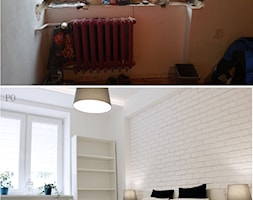 Zdjęcia z metamorfozy mieszkania 36m2 w Warszawie - Sypialnia, styl glamour - zdjęcie od Voight Interiors - Homebook