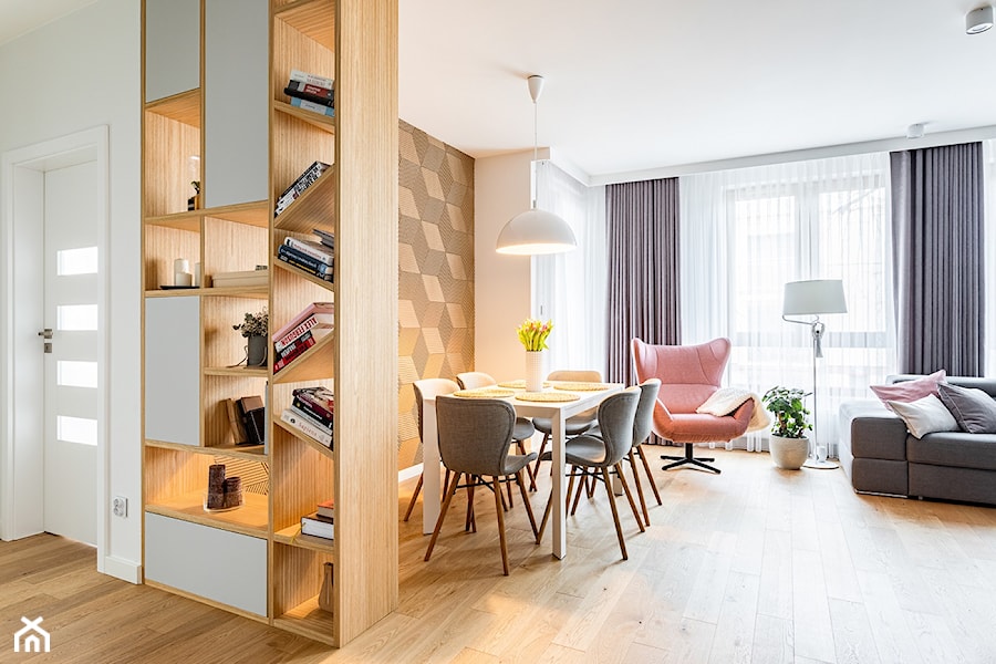 Mieszkanie 60m2 Warszawa (Włochy) - Salon, styl nowoczesny - zdjęcie od MODIFY - Architektura Wnętrz