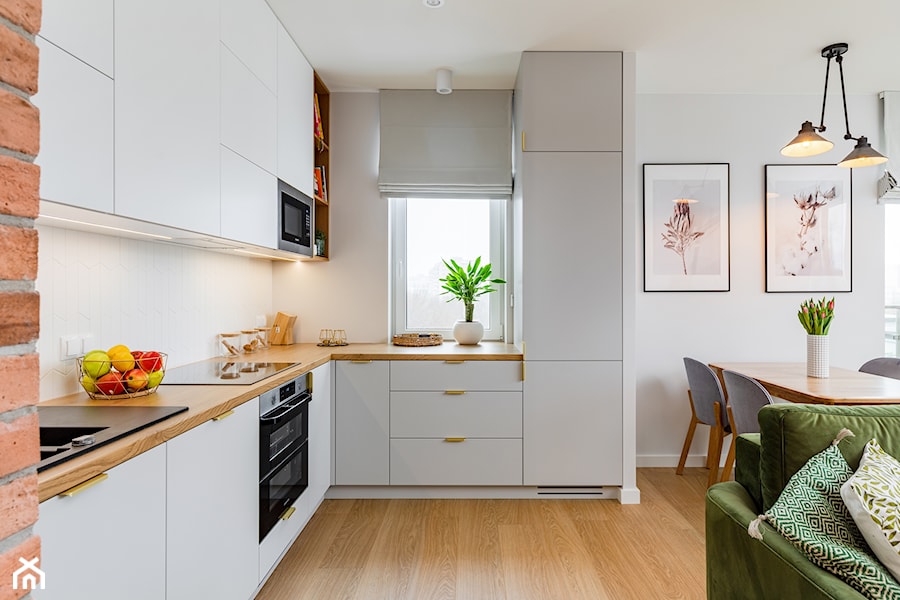Mieszkanie we Włochach 65m2 - Kuchnia, styl nowoczesny - zdjęcie od MODIFY - Architektura Wnętrz