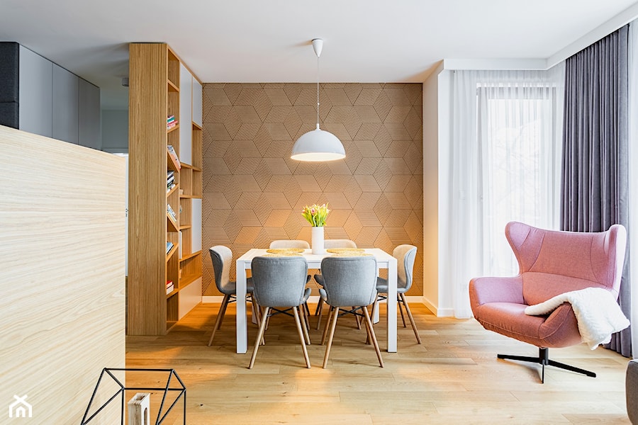 Mieszkanie 60m2 Warszawa (Włochy) - Jadalnia, styl nowoczesny - zdjęcie od MODIFY - Architektura Wnętrz