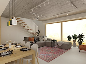 Dom w Konstancinie - Salon, styl nowoczesny - zdjęcie od MODIFY - Architektura Wnętrz