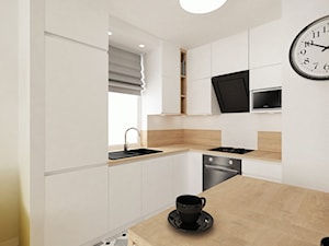Projekt małego mieszkania - Warszawa Śródmieście - Kuchnia, styl nowoczesny - zdjęcie od MODIFY - Architektura Wnętrz