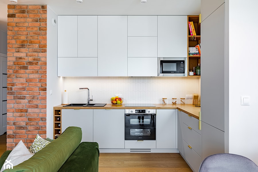 Mieszkanie we Włochach 65m2 - Kuchnia, styl nowoczesny - zdjęcie od MODIFY - Architektura Wnętrz