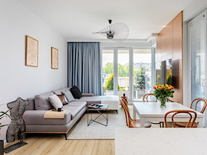 Mieszkanie na Woli 71m2 - Salon, styl nowoczesny - zdjęcie od MODIFY - Architektura Wnętrz