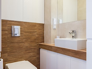 Apartament dwupoziomowy na warszawskim Mokotowie - Mała łazienka, styl nowoczesny - zdjęcie od MODIFY - Architektura Wnętrz