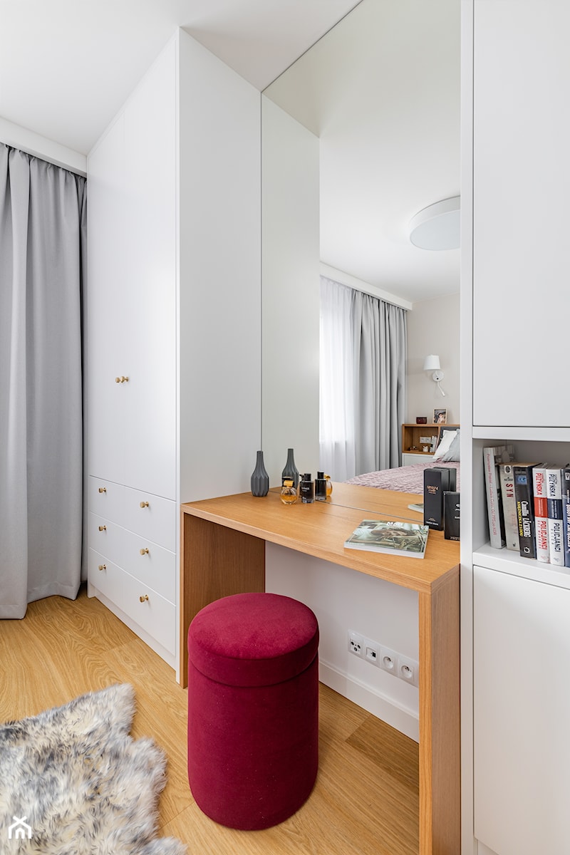 Mieszkanie we Włochach 65m2 - Sypialnia, styl nowoczesny - zdjęcie od MODIFY - Architektura Wnętrz