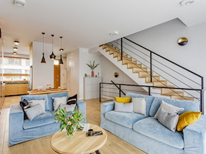 Dwupoziomowy apartament na Mokotowie - Salon, styl nowoczesny - zdjęcie od MODIFY - Architektura Wnętrz
