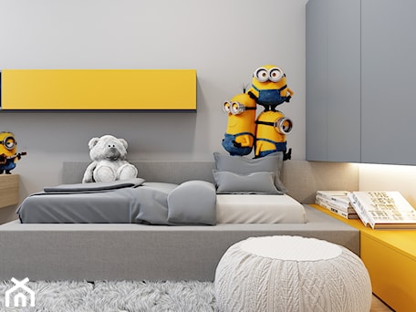 Aranżacje wnętrz - Pokój dziecka: Minionkowy pokoik dla dziecka - ICONDESIGN. Przeglądaj, dodawaj i zapisuj najlepsze zdjęcia, pomysły i inspiracje designerskie. W bazie mamy już prawie milion fotografii!