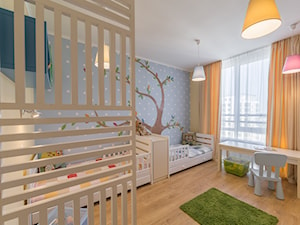 Mieszkanie w Kijowie - Duży brązowy niebieski pokój dziecka dla dziecka dla nastolatka dla chłopca dla dziewczynki dla rodzeństwa - zdjęcie od Tarasenko