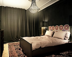 Luksusowy apartament w kamienicy - Średnia czarna sypialnia, styl tradycyjny - zdjęcie od Boho Studio - Homebook