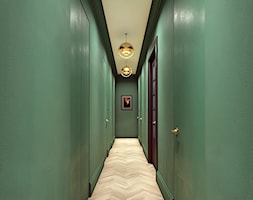 Luksusowy apartament w kamienicy - Duży zielony hol / przedpokój, styl nowoczesny - zdjęcie od Boho Studio - Homebook