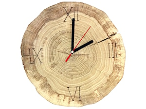 zegar z drzewa dębowego, ręcznie robiony - zdjęcie od agnieszka-wisniewska 37