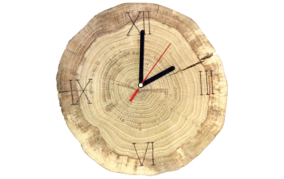 zegar z drzewa dębowego, ręcznie robiony - zdjęcie od agnieszka-wisniewska 37 - Homebook