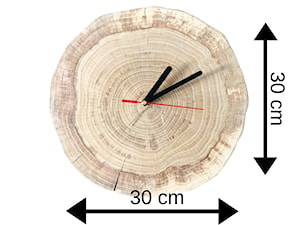 Zegar z drzewa dębowego, ręcznie robiony - zdjęcie od agnieszka-wisniewska 37