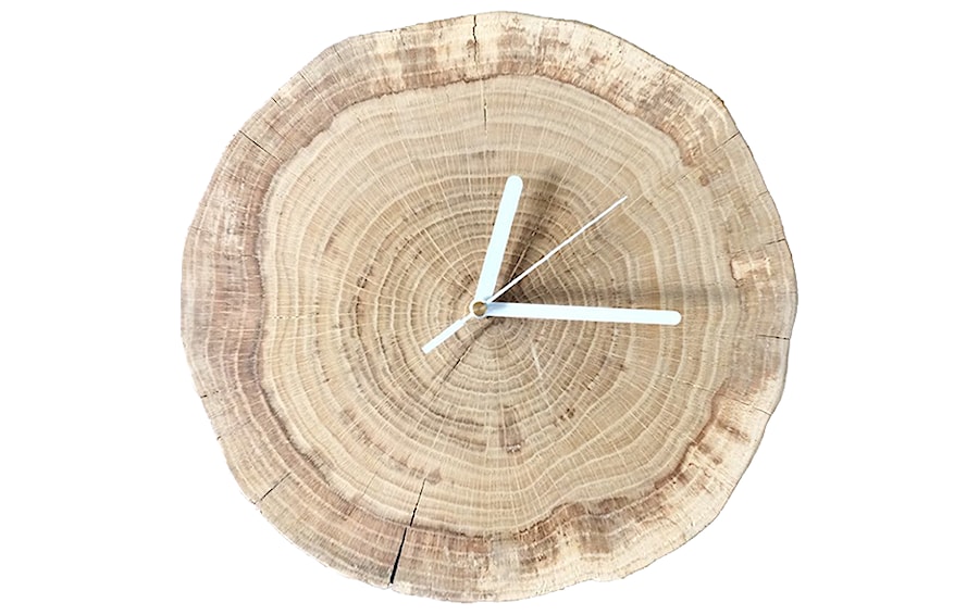 Zegar z drzewa dębowego, ręcznie robiony - zdjęcie od agnieszka-wisniewska 37