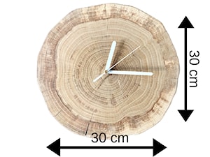 Zegar z drzewa dębowego, ręcznie robiony