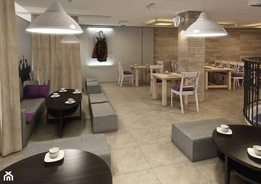 Restauracja czarnogórska - Wnętrza publiczne - zdjęcie od Projektowizja