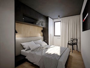 Mieszkanie Kamila, 49 m2, Wrocław - Sypialnia, styl nowoczesny - zdjęcie od Pracownia projektowa Pazdyka Cisowska
