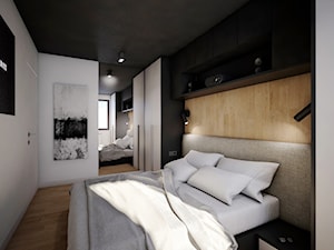 Mieszkanie Kamila, 49 m2, Wrocław - Sypialnia, styl nowoczesny - zdjęcie od Pracownia projektowa Pazdyka Cisowska