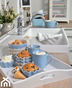kuchnia w kolorze błękitu - zdjęcie od Pretty Home