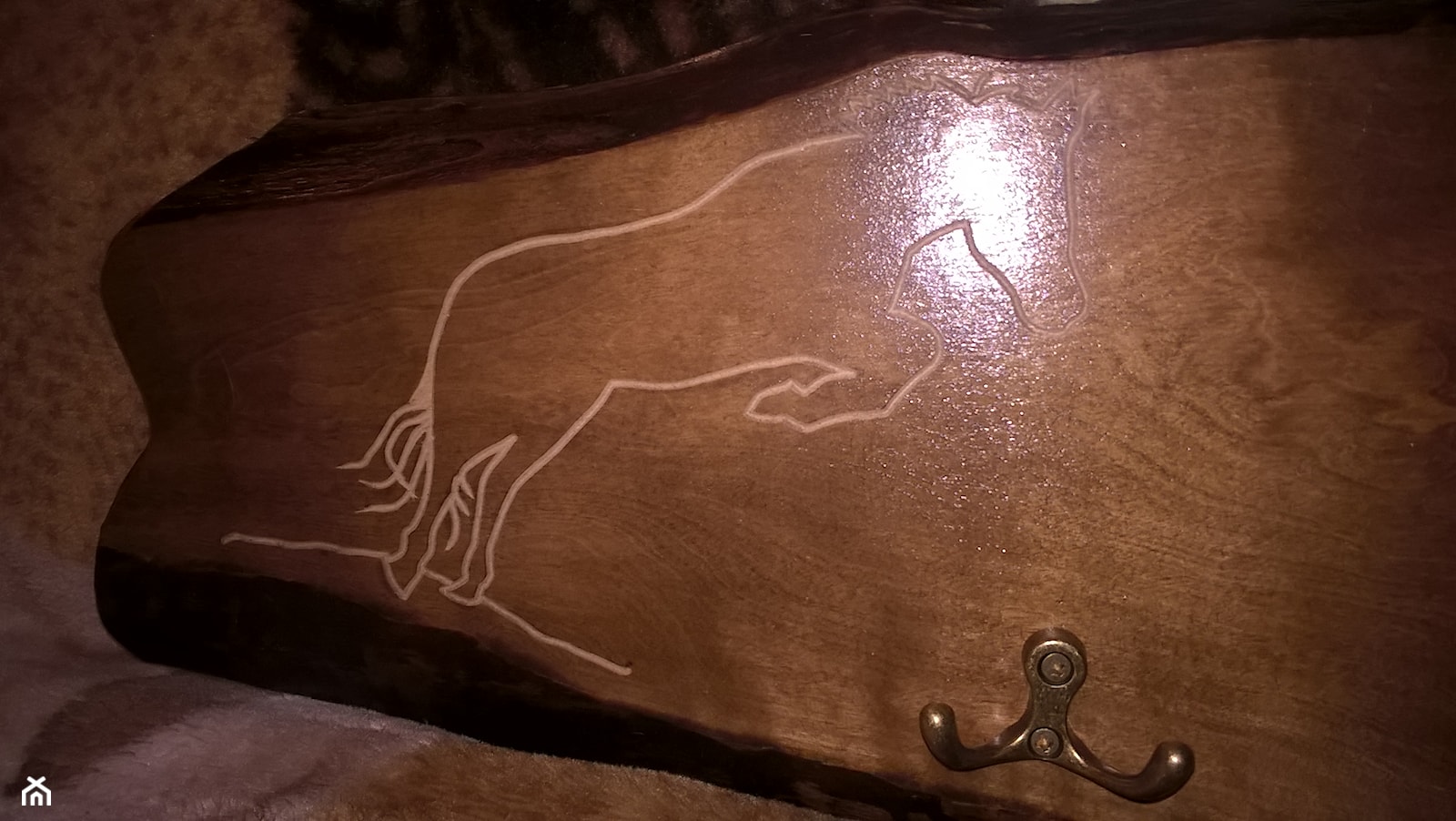 Wieszak drewniany Konie - zdjęcie od Pradolina Wisły - Homebook