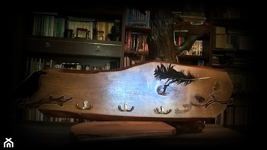 Wieszak drewniany Kruk - zdjęcie od Pradolina Wisły