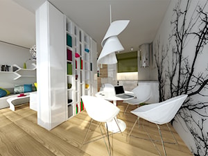 Nowoczesne mieszkanie z motywem drzewa - Jadalnia, styl nowoczesny - zdjęcie od NOLKplan
