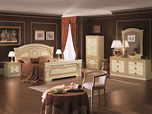 Sypialnia - Średnia brązowa sypialnia, styl tradycyjny - zdjęcie od RAD-POL