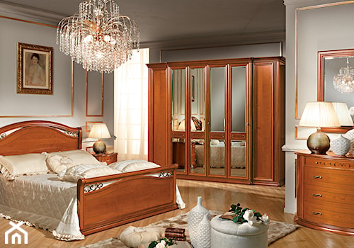 Meble włoskie - Duża biała sypialnia, styl tradycyjny - zdjęcie od RAD-POL