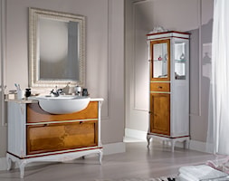 Meble do łazienki - Średnia z lustrem łazienka z oknem, styl tradycyjny - zdjęcie od RAD-POL - Homebook
