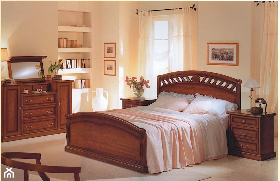 Sypialnia - Średnia biała sypialnia, styl tradycyjny - zdjęcie od RAD-POL