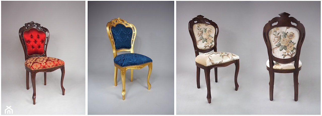 krzesło tapicerowane, krzesła tapicerowane, krzesło stylowe, krzesło w stylu klasycznym, tkanina obiciowa
