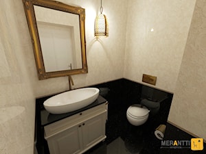 Aranżacja WC 2,5m2 w stylu ModernClassic domu jednorodzinnym na Mazurach