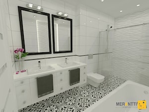 Aranżacja łazienki 11m2 w domu jednorodzinnym w Lidzbarku Warmińskim
