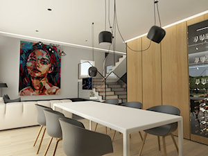 Wnętrza domu jednorodzinnego - Salon, styl nowoczesny - zdjęcie od Wschód Architekci