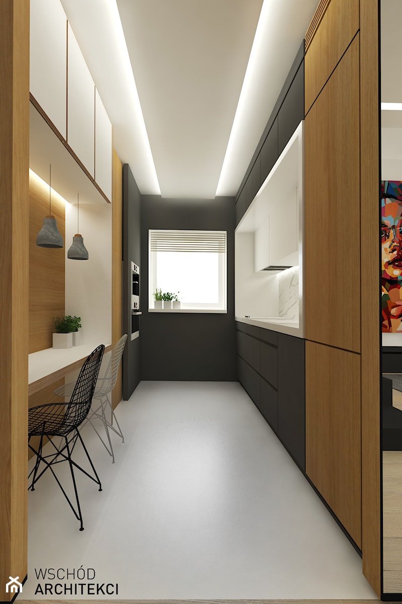 Wnętrza domu jednorodzinnego - Kuchnia, styl nowoczesny - zdjęcie od Wschód Architekci