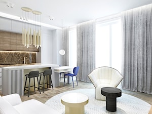 Mieszkanie przy ul. Rydygiera - Salon, styl nowoczesny - zdjęcie od Izabela Rydygier Architektura Wnętrz