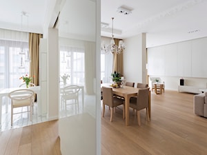 Apartament na Żoliborzu - Duży salon, styl nowoczesny - zdjęcie od Izabela Rydygier Architektura Wnętrz