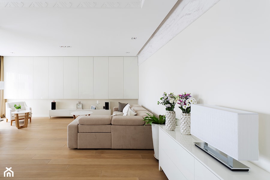Apartament na Żoliborzu - Salon, styl nowoczesny - zdjęcie od Izabela Rydygier Architektura Wnętrz