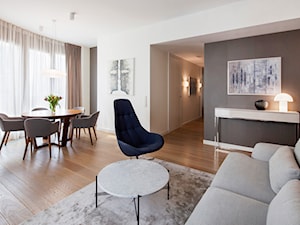 Apartament na Powiślu - Salon, styl nowoczesny - zdjęcie od Izabela Rydygier Architektura Wnętrz