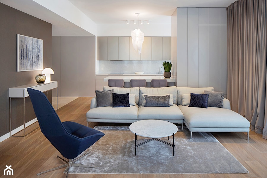 Apartament na Powiślu - Salon, styl glamour - zdjęcie od Izabela Rydygier Architektura Wnętrz