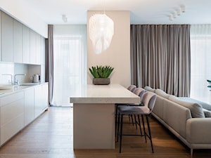 Apartament na Powiślu - Kuchnia, styl glamour - zdjęcie od Izabela Rydygier Architektura Wnętrz