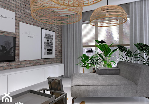 Mieszkanie 43 m2 - Salon, styl skandynawski - zdjęcie od ANNA FRENCEL