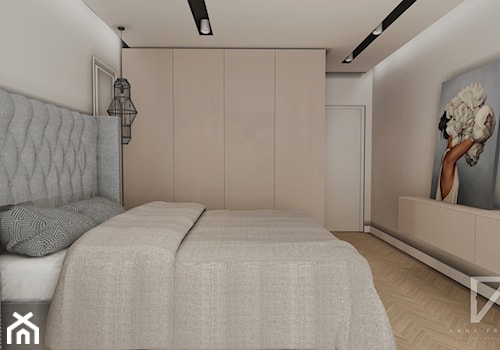 Sypialnia - Średnia biała sypialnia, styl tradycyjny - zdjęcie od ANNA FRENCEL